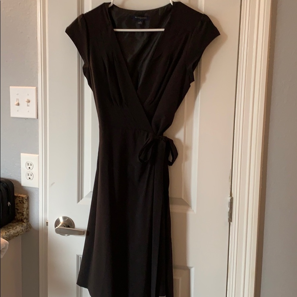 Banana republic factory black wrap dress as 4